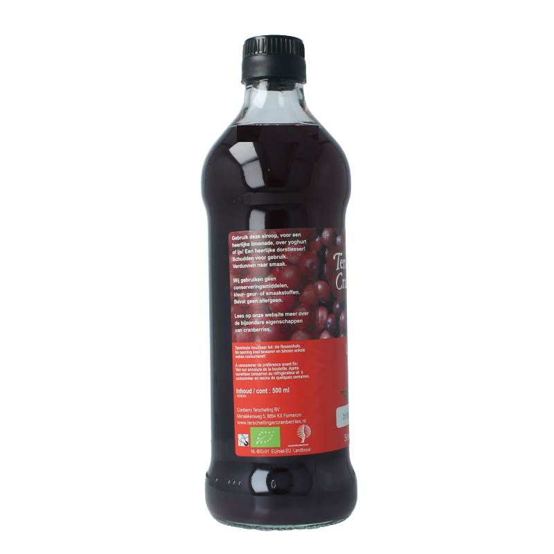 Terschellinger Cranberry siroop bio 500 Milliliter