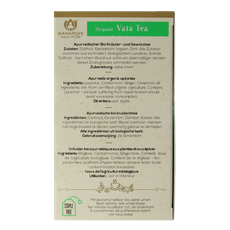 Maharishi Ayurv Vata theezakjes bio 15 Zakjes