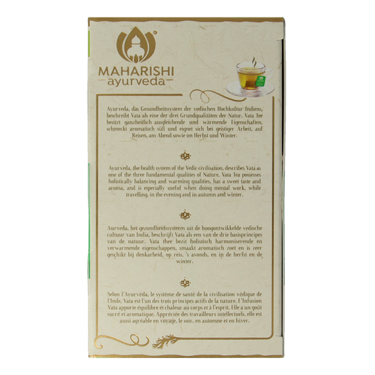 Maharishi Ayurv Vata theezakjes bio 15.00 Zakjes