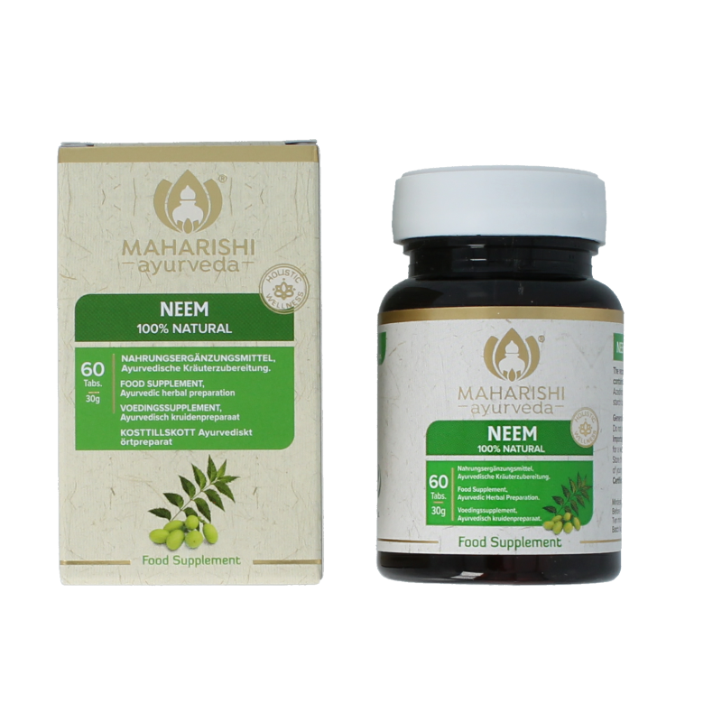 Maharashi Ayurveda Neem ayurvedisch enkelvoudig kruid natuurlijk 60 Tabletten
