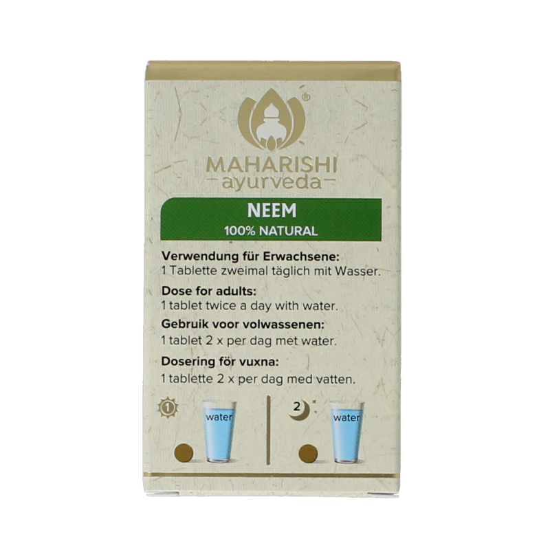 Maharashi Ayurveda Neem ayurvedisch enkelvoudig kruid natuurlijk 60 Tabletten