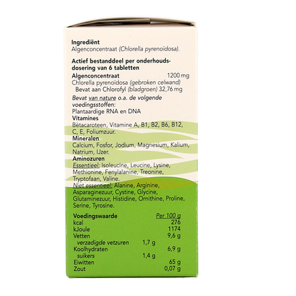 Bloem Chlorella vital green 600.00 Tabletten