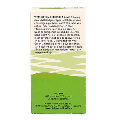 Bloem Chlorella vital green 600.00 Tabletten