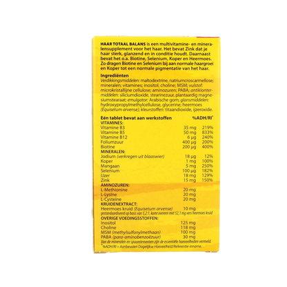 Bloem Haar totaal balans 60.00 Tabletten