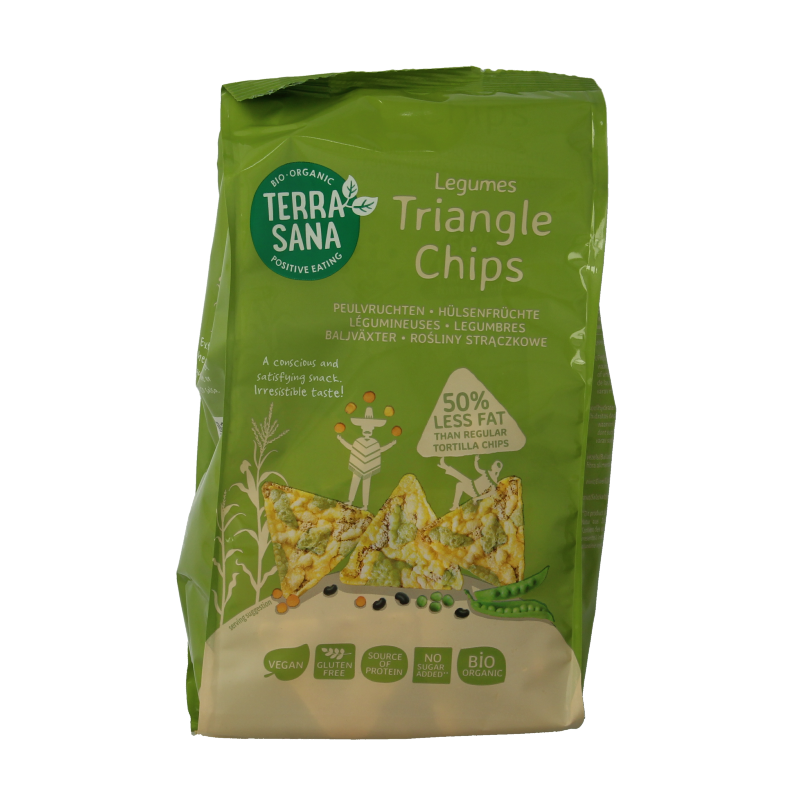 TerraSana Triangle chips peulvruchten  bio 80 Gram