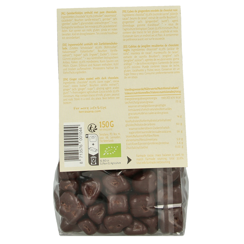 TerraSana Ginger pleasure choco bio 150 Gram