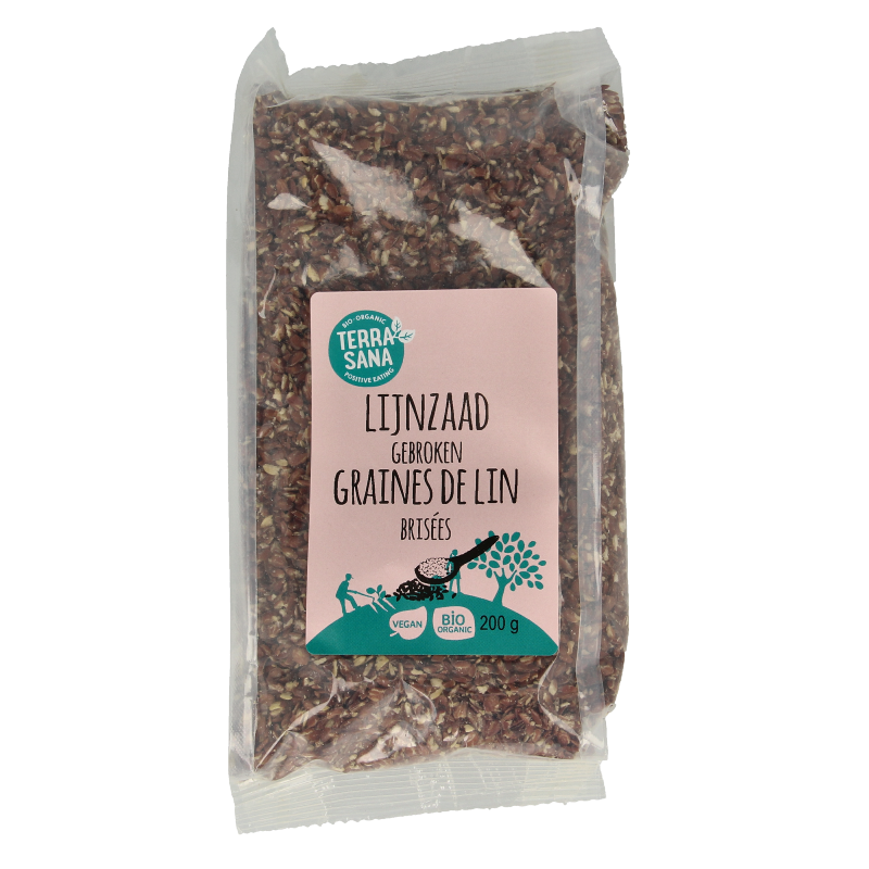 TerraSana Lijnzaad gebroken bio 200 Gram
