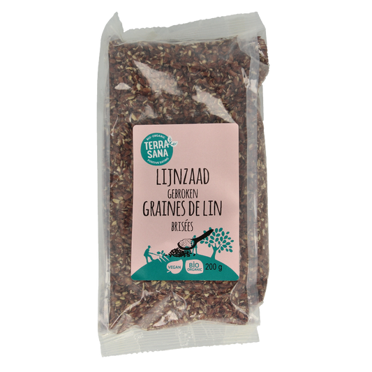 TerraSana Lijnzaad gebroken bio 200 Gram