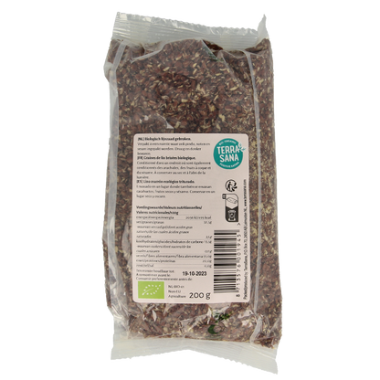 TerraSana Lijnzaad gebroken bio 200 Gram