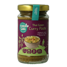 TerraSana Thaise groene currypasta bio 120.00 Gram