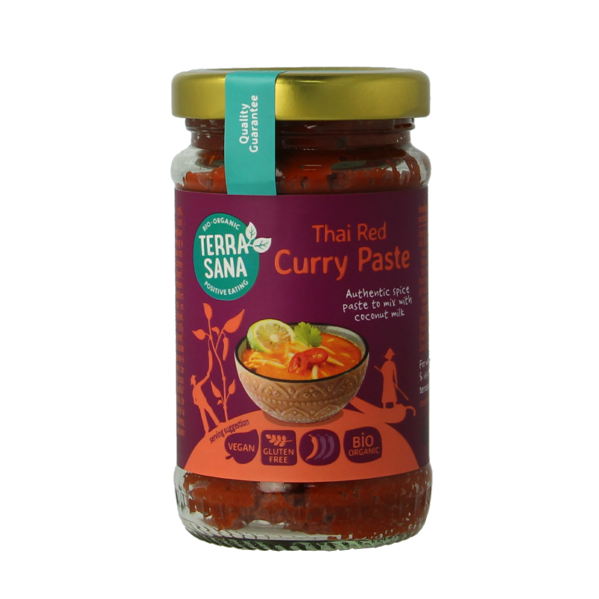 TerraSana Thaise rode currypasta bio 120.00 Gram