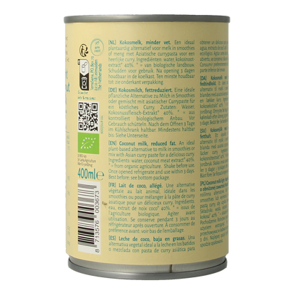 TerraSana Kokosmelk light vet bio 400.00 Milliliter