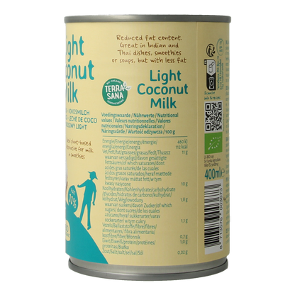 TerraSana Kokosmelk light vet bio 400.00 Milliliter