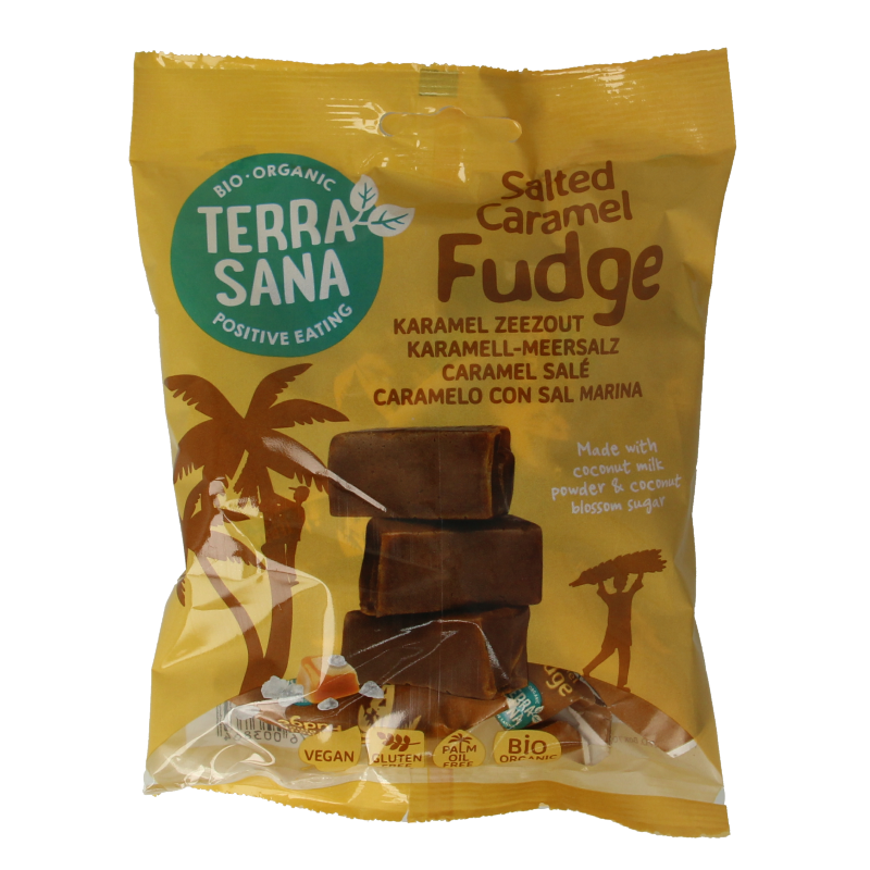 TerraSana Fudge karamel zeezout bio 150 Gram