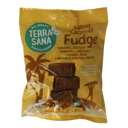 TerraSana Fudge karamel zeezout bio 150.00 Gram