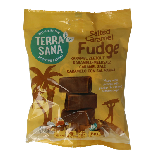 TerraSana Fudge karamel zeezout bio 150 Gram
