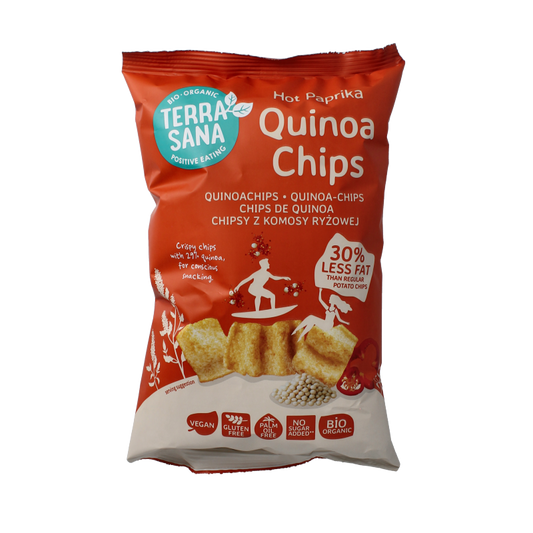 TerraSana Quinoa chips hot paprika bio 75 Gram