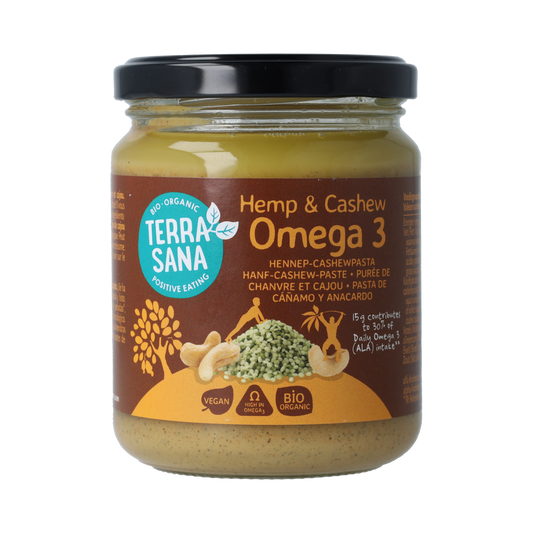 TerraSana Omega 3 hennep cashewpasta bio 250.00 Gram