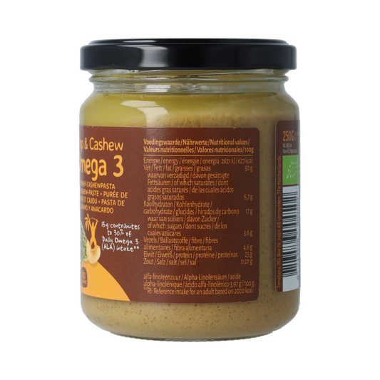 TerraSana Omega 3 hennep cashewpasta 250.00 Gram