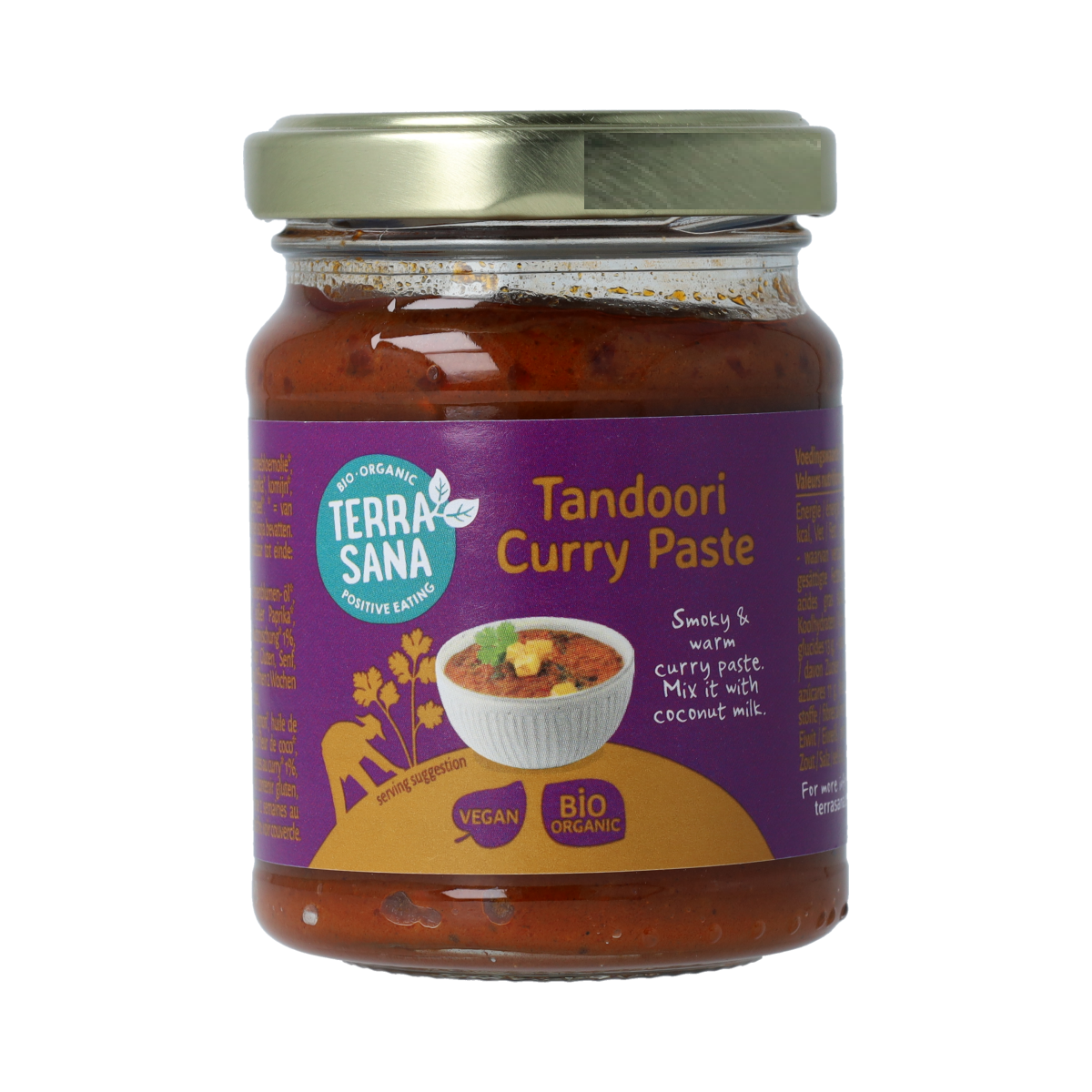 TerraSana Indiase tandoori currypasta 130.00 Gram