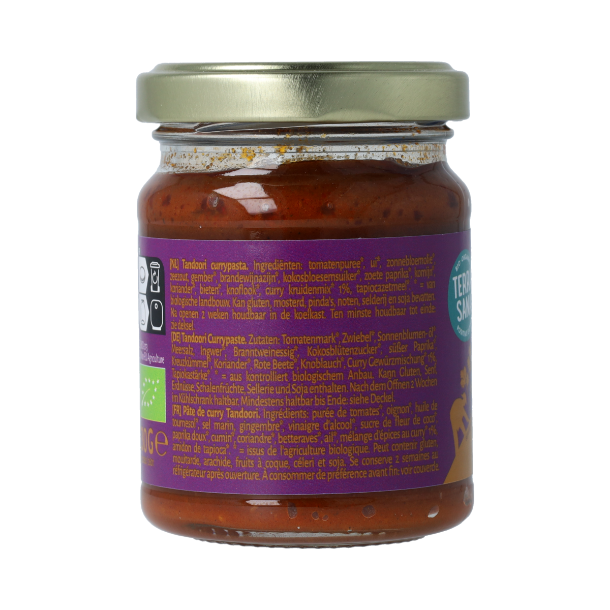 TerraSana Indiase tandoori currypasta 130.00 Gram