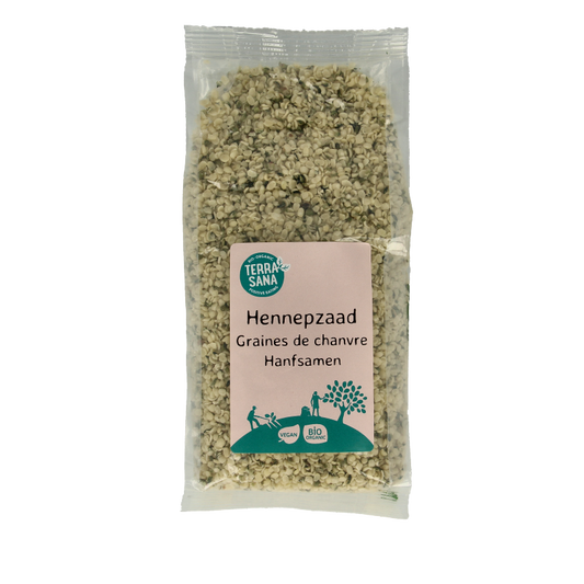 TerraSana RAW Hennepzaad gepeld bio 250 Gram