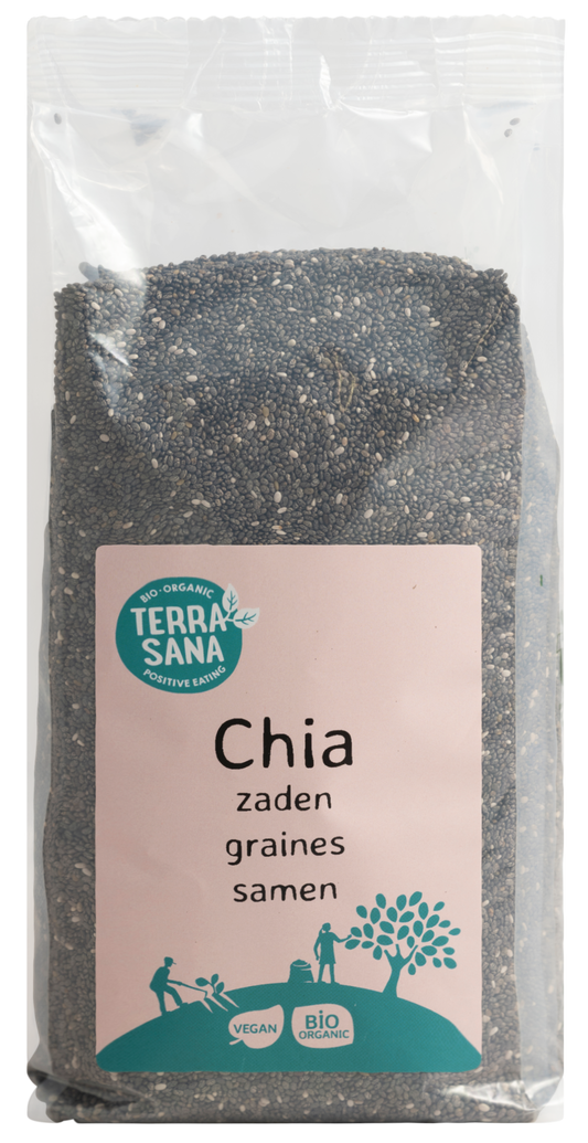 TerraSana RAW Chia zaad zwart bio 600 Gram