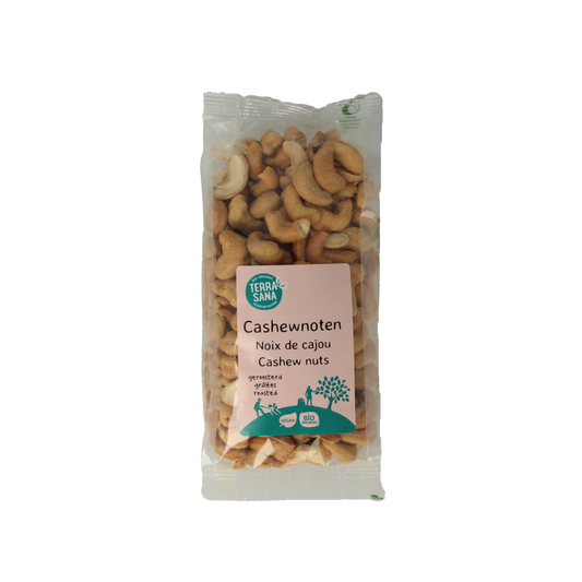 TerraSana Cashewnoten roasted zonder zout bio 250 Gram