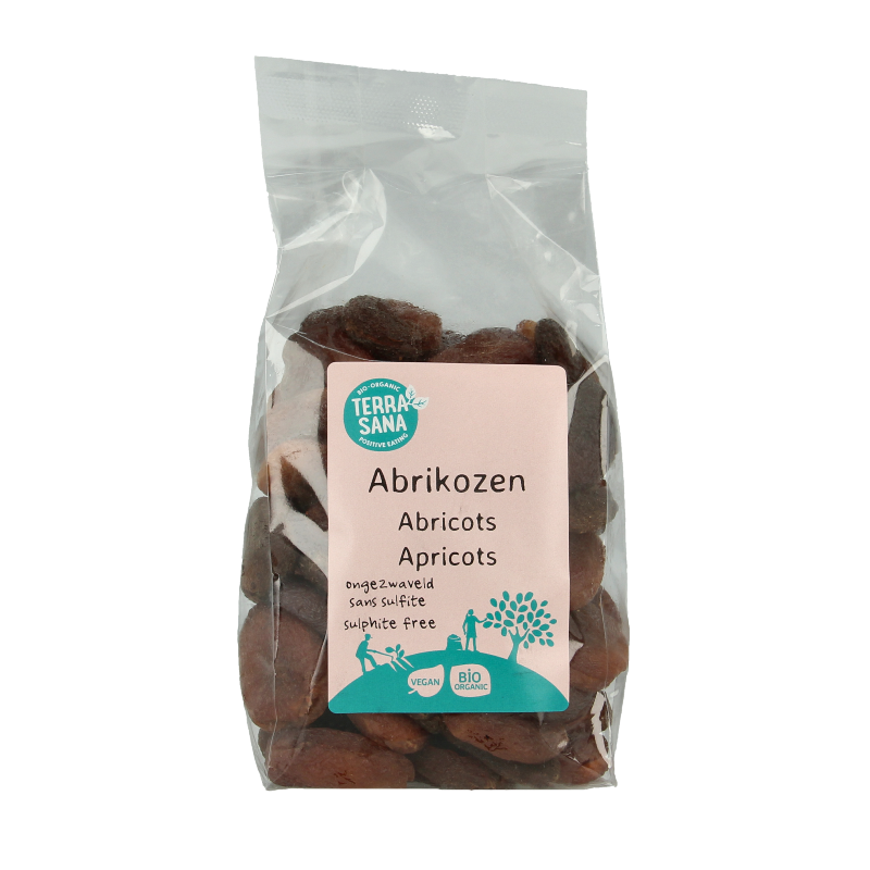TerraSana RAW Abrikozen ongezwaveld bio 400 Gram
