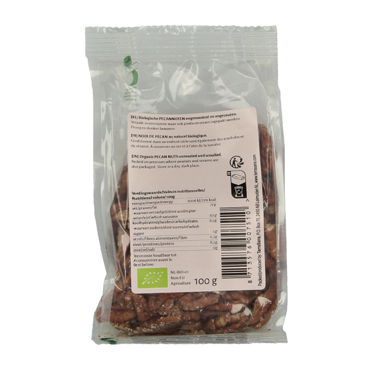 TerraSana Pecannoten zonder zout bio 100 Gram