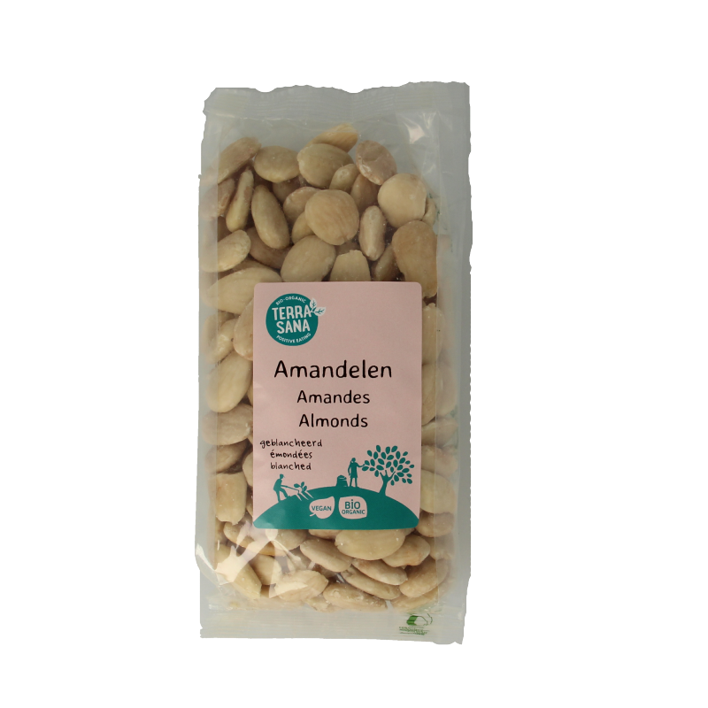 TerraSana Amandelen wit bio 250 Gram