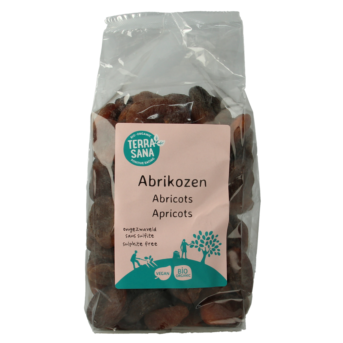 TerraSana RAW abrikozen ongezwaveld bio 1.00 Kilogram