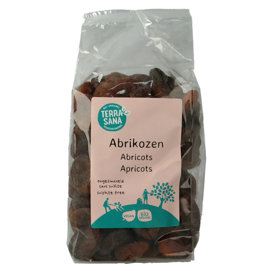 TerraSana RAW abrikozen ongezwaveld bio 1 Kilogram