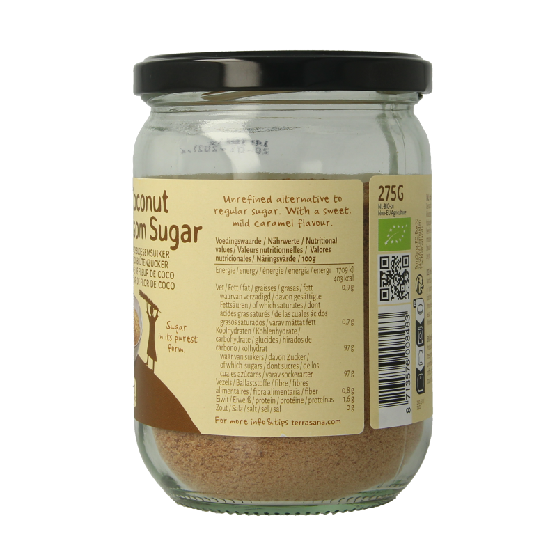 TerraSana Kokosbloesemsuiker bio 275 Gram