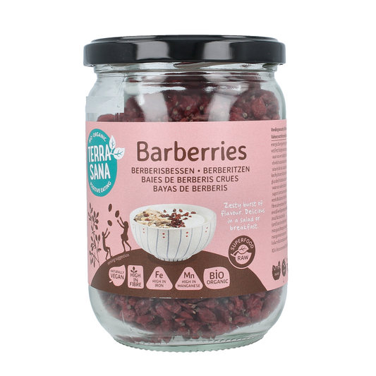TerraSana Raw berberis bessen (zuurbes) bio 140 Gram