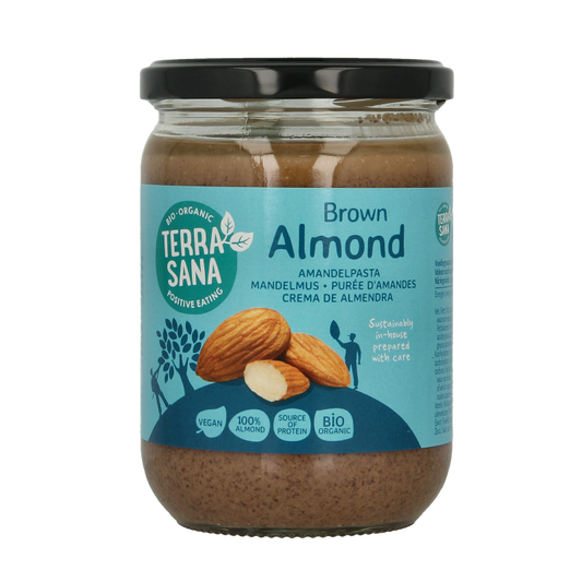 TerraSana Amandelpasta zonder zout bio 500 Gram