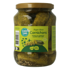 TerraSana Augurken fris zoet/zuur bio 670.00 Gram