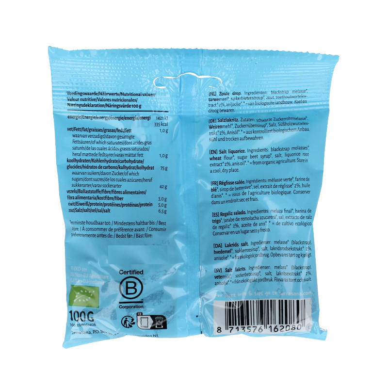 TerraSana Zoute drop tubi's bio 100 Gram