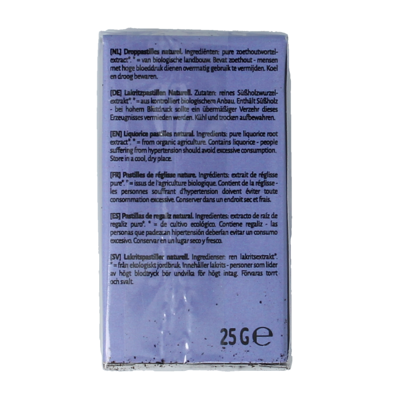 TerraSana Droppastilles naturel bio 25 Gram