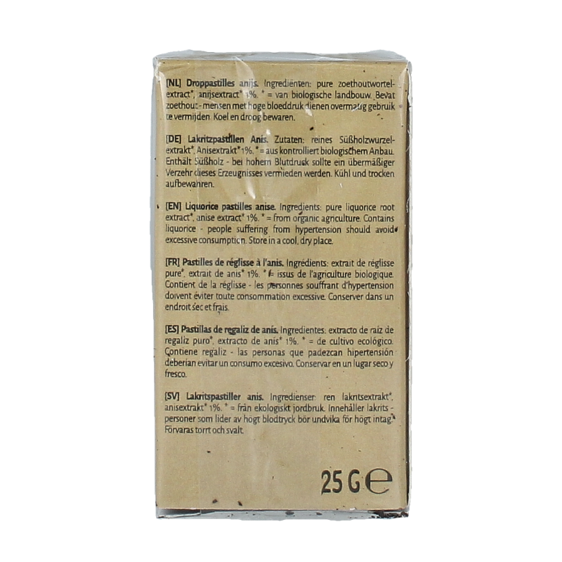 TerraSana Droppastilles anijs bio 25 Gram