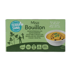 TerraSana Groente bouillon miso blokjes gistvrij bio 64 Gram