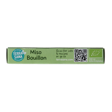 TerraSana Groente bouillon miso blokjes gistvrij bio 64 Gram