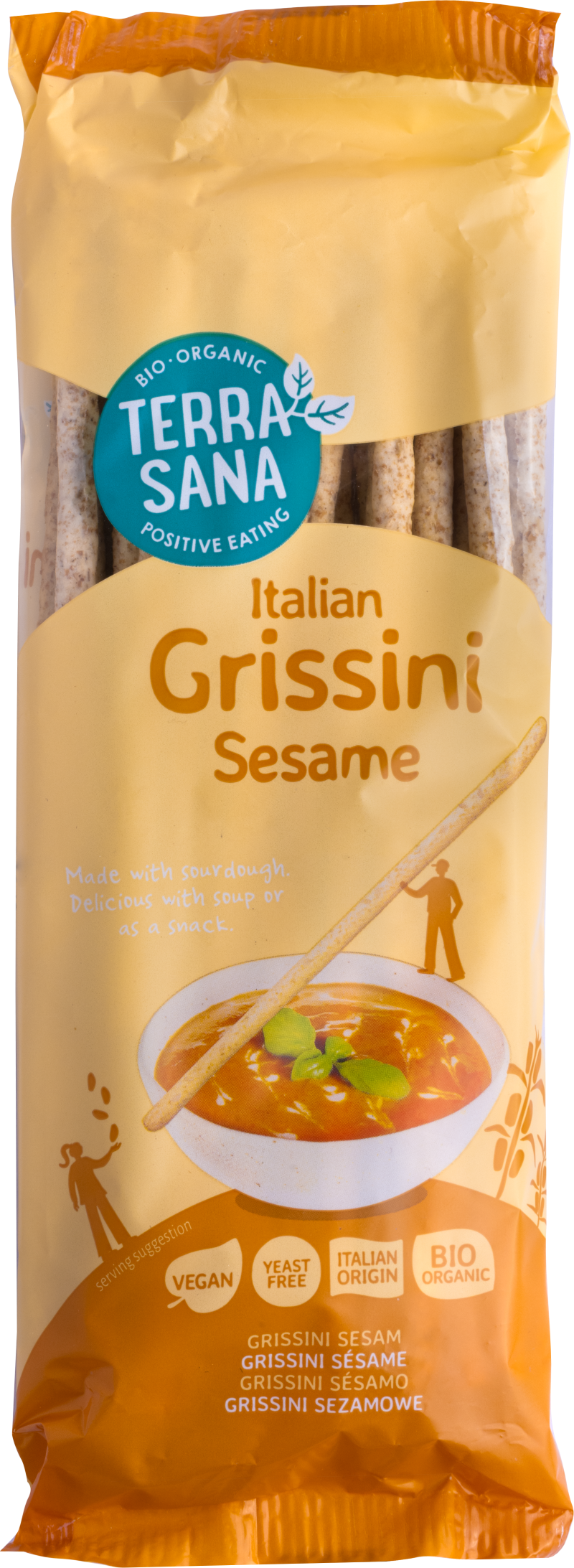 TerraSana Grissini sesam bio 125.00 Gram