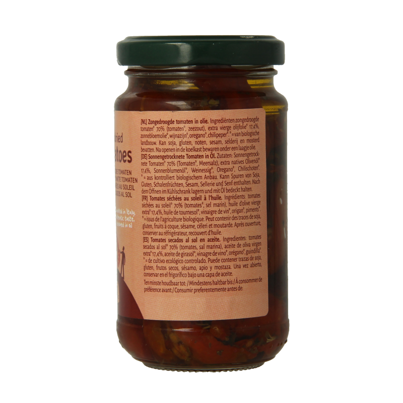 TerraSana Tomaten zongedroogd in olijfolie bio 180 Gram
