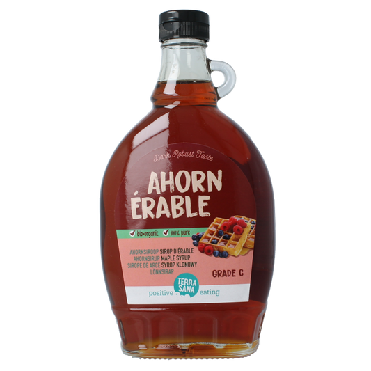 TerraSana Ahornsiroop graad C (glas) bio 500 Milliliter
