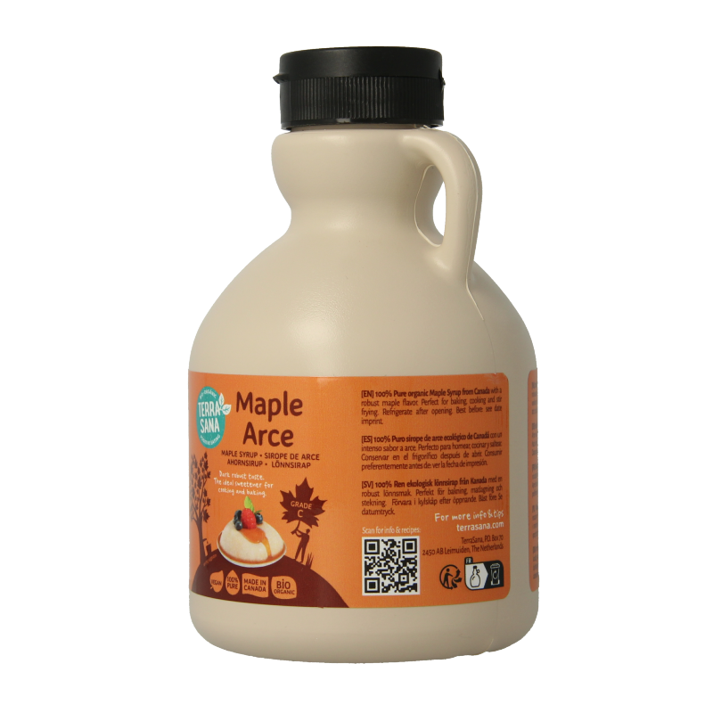 TerraSana Ahornsiroop graad C in jug bio 500 Milliliter