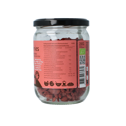 TerraSana Raw goji bessen in glas bio 200.00 Gram