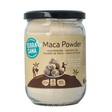 TerraSana Raw maca high energy poeder in glas bio 300 Gram