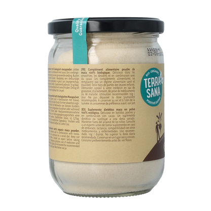 TerraSana Raw maca high energy poeder in glas bio 300.00 Gram