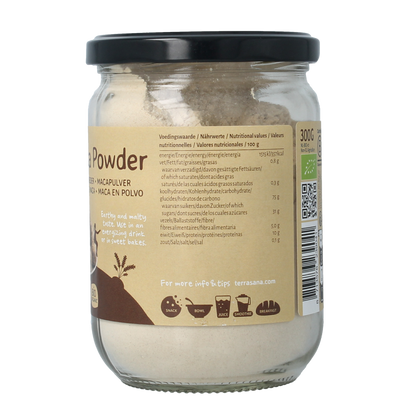TerraSana Raw maca high energy poeder in glas bio 300.00 Gram